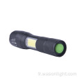 Nouveau amélioré 2 en 1 deux Source lumineuse Laser Laser Cou personnalisée COB USB LED RECHARGable LED
